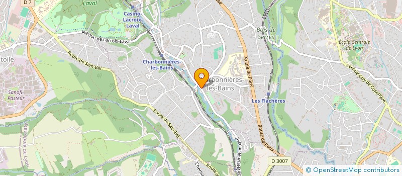 localisation de l'entreprise SCI DU RIBOT  CHARBONNIERES-LES-BAINS