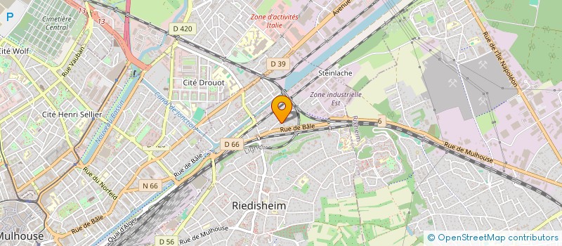 localisation de l'entreprise SCI DU RIED  RIEDISHEIM