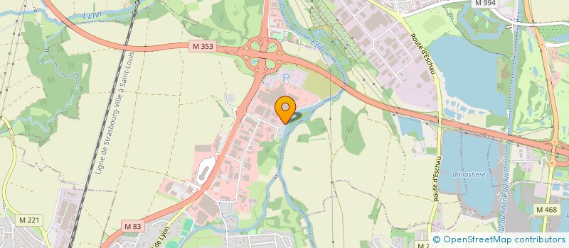 localisation de l'entreprise SCI DU RIED  FEGERSHEIM