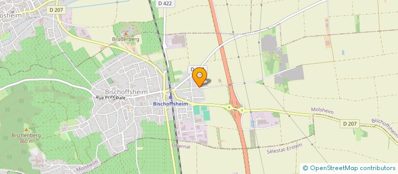 localisation de l'entreprise SCI DU RIEDWEG  BISCHOFFSHEIM