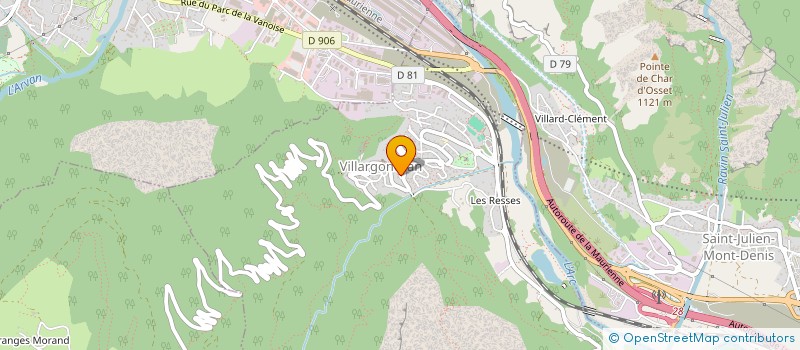 localisation de l'entreprise SCI DU RIEU BLANC  VILLARGONDRAN