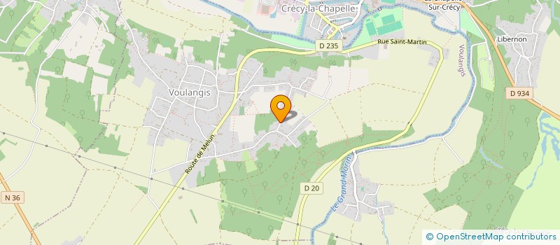 localisation de l'entreprise SCI DU RIEUMONTOIR  VOULANGIS