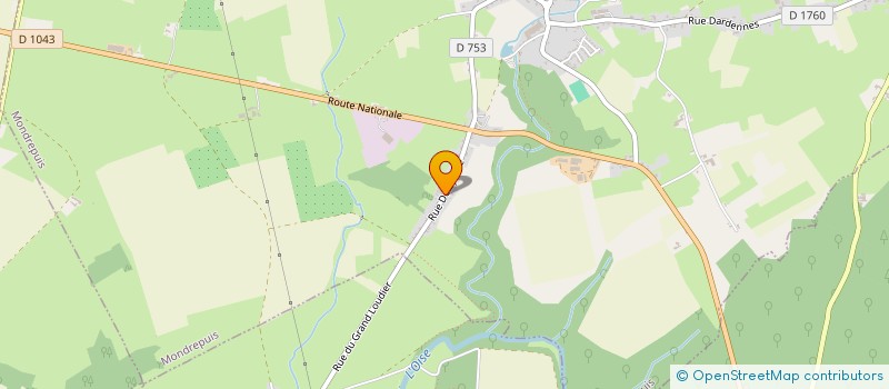 localisation de l'entreprise SCI DU RIEZ DU RIMS  MONDREPUIS