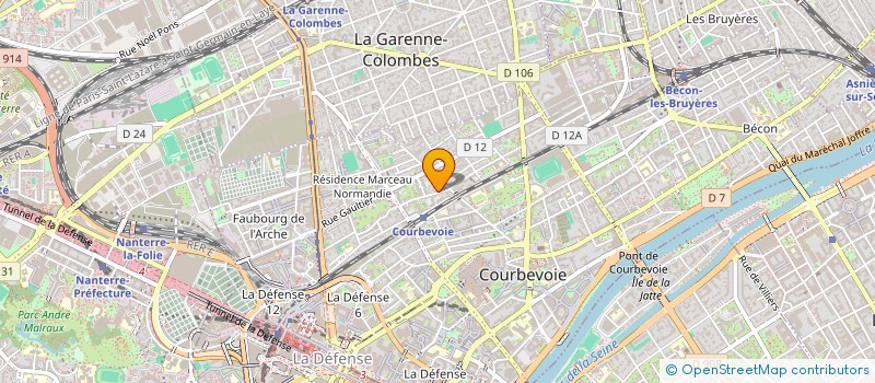 localisation de l'entreprise SCI DU RING à COURBEVOIE