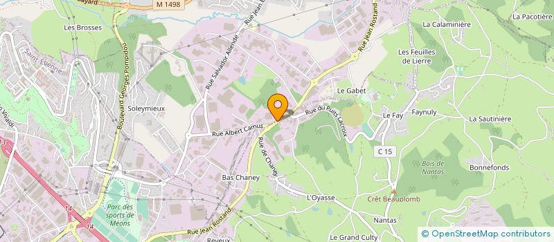 localisation de l'entreprise SCI DU RIOTORD  LA TALAUDIERE