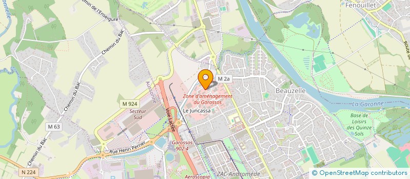 localisation de l'entreprise SCI DU RIOU  BEAUZELLE