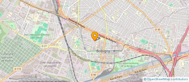 localisation de l'entreprise SCI DU RIPOSTEUR  BOBIGNY