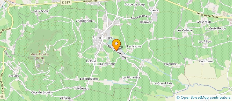 localisation de l'entreprise SCI DU RIS  SAINT-LAGER