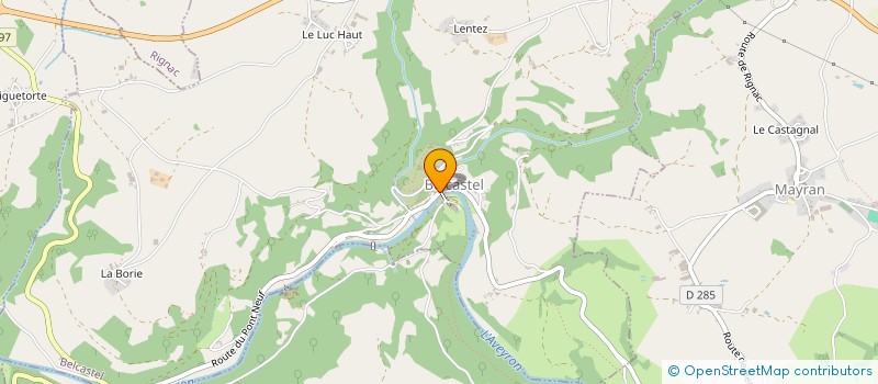 localisation de l'entreprise SCI DU RIU  BELCASTEL