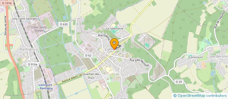 localisation de l'entreprise SCI DU RIULLI  LIANCOURT