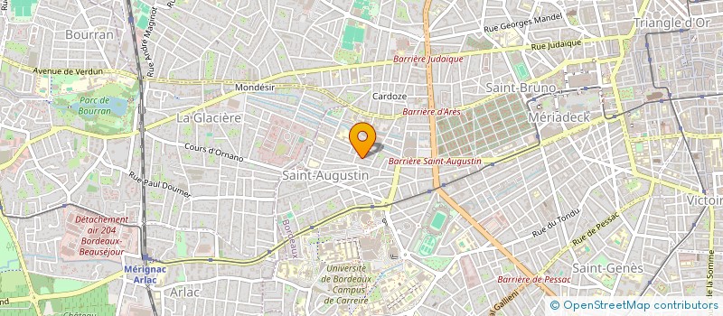 localisation de l'entreprise SCI DU RIVAGE à BORDEAUX