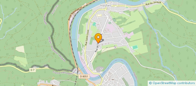 localisation de l'entreprise SCI DU RIVAGE  HAYBES