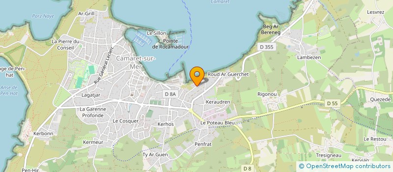 localisation de l'entreprise SCI DU RIVAGE  CAMARET-SUR-MER