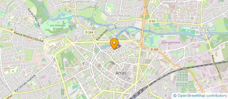 localisation de l'entreprise SCI DU RIVAGE à ARRAS