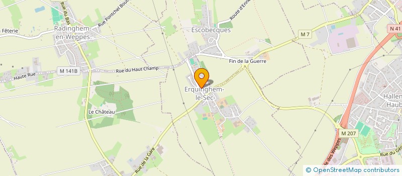 localisation de l'entreprise SCI DU RIVAGE  ERQUINGHEM-LE-SEC