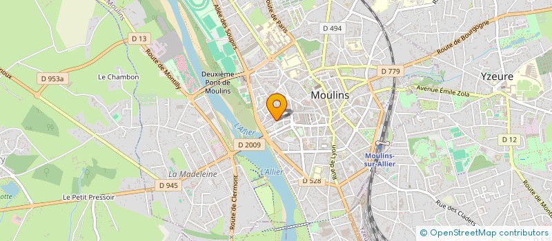 localisation de l'entreprise SCI DU RIVAGE à MOULINS