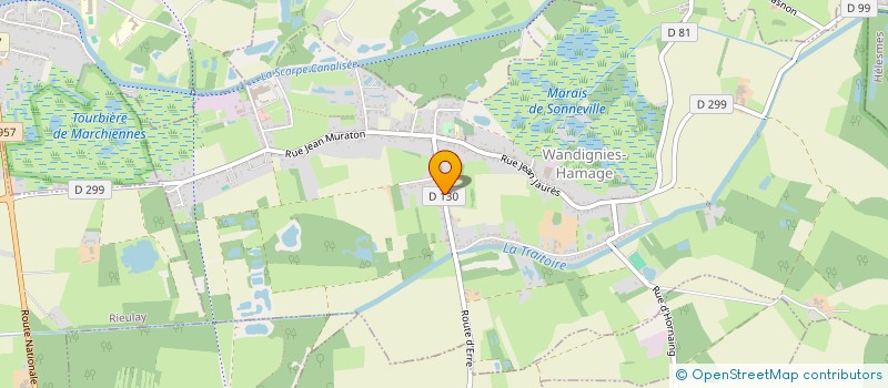 localisation de l'entreprise SCI DU RIVAGE GAYANT  WANDIGNIES-HAMAGE