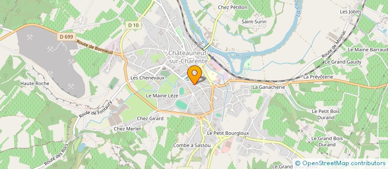 localisation de l'entreprise SCI DU RIVEAU à CHATEAUNEUF-SUR-CHARENTE