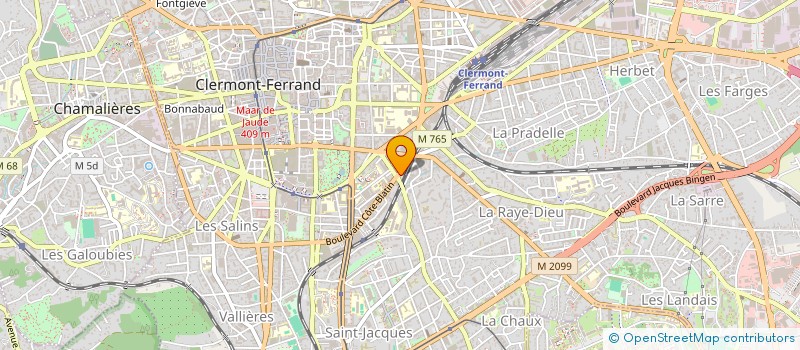 localisation de l'entreprise SCI DU ROC 2  CLERMONT-FERRAND