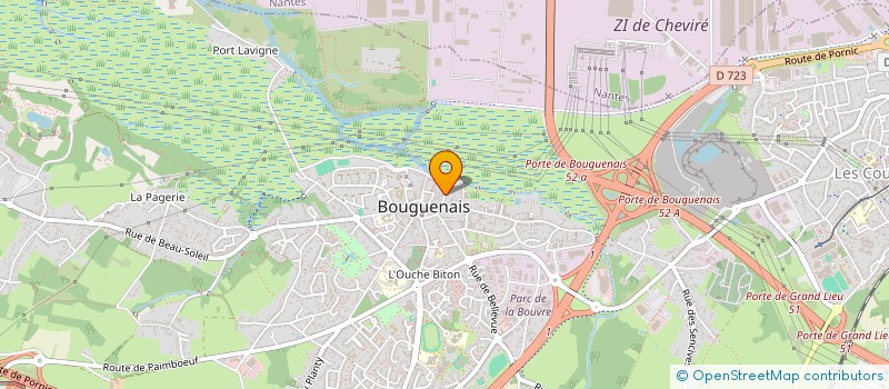 localisation de l'entreprise SCI DU ROC à BOUGUENAIS