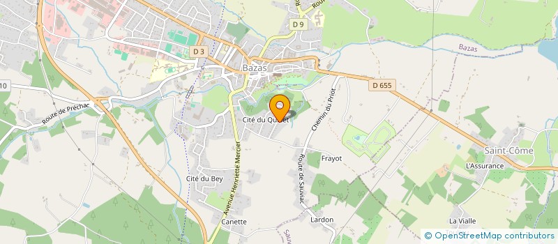 localisation de l'entreprise SCI DU ROC  BAZAS