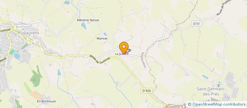 localisation de l'entreprise SCI DU ROC à PUYLAURENS