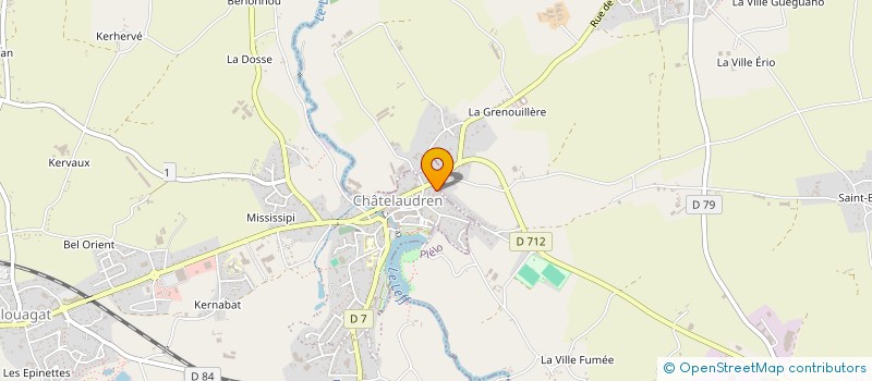 localisation de l'entreprise SCI DU ROC  CHATELAUDREN-PLOUAGAT