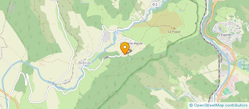 localisation de l'entreprise SCI DU ROC à QUILLAN