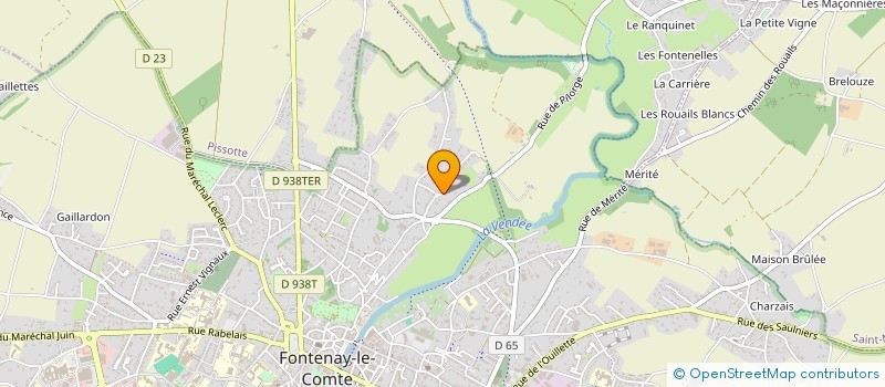 localisation de l'entreprise SCI DU ROC  FONTENAY-LE-COMTE