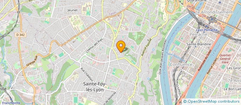 localisation de l'entreprise SCI DU ROC  SAINTE-FOY-LES-LYON