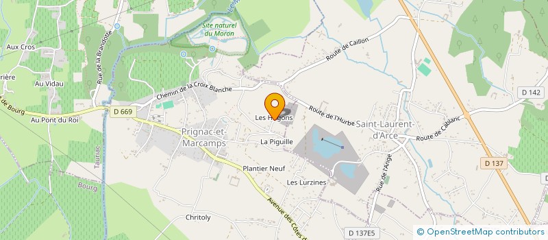 localisation de l'entreprise SCI DU ROC  PRIGNAC-ET-MARCAMPS