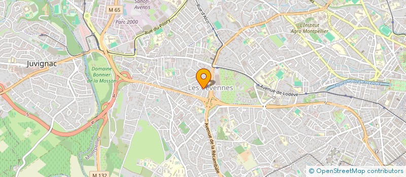 localisation de l'entreprise SCI DU ROC CASTEL à MONTPELLIER