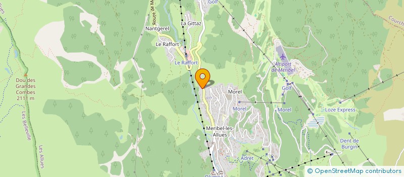 localisation de l'entreprise SCI DU ROC DE FER  LES ALLUES