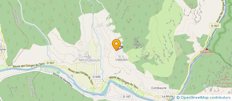 localisation de l'entreprise SCI DU ROC DE FERLUS  MOSTUEJOULS