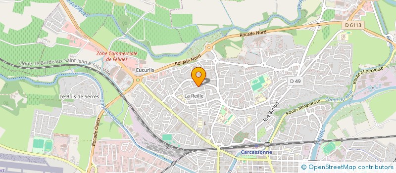 localisation de l'entreprise SCI DU ROC DE MASSE à CARCASSONNE
