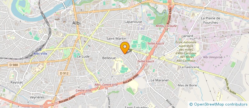 localisation de l'entreprise SCI DU ROC FL à ALBI