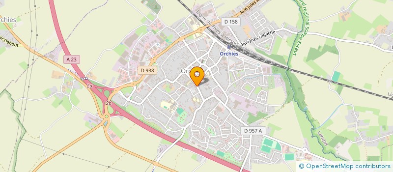 localisation de l'entreprise SCI DU ROCH  ORCHIES