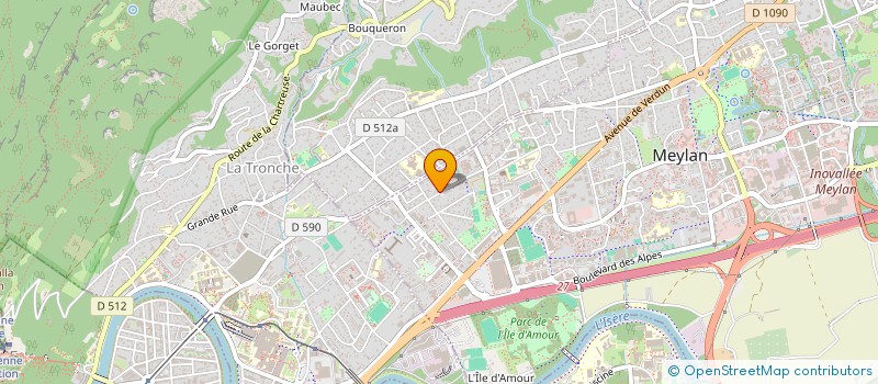 localisation de l'entreprise SCI DU ROCHAS  MEYLAN