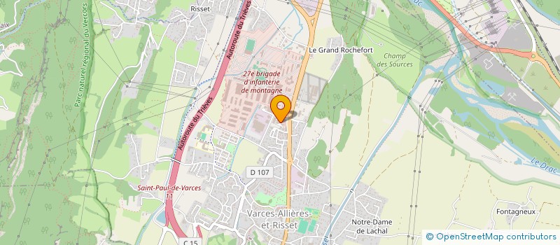 localisation de l'entreprise SCI DU ROCHEFORT  VARCES-ALLIERES-ET-RISSET