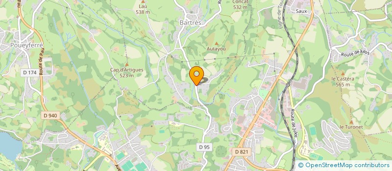 localisation de l'entreprise SCI DU ROCHER  BARTRES