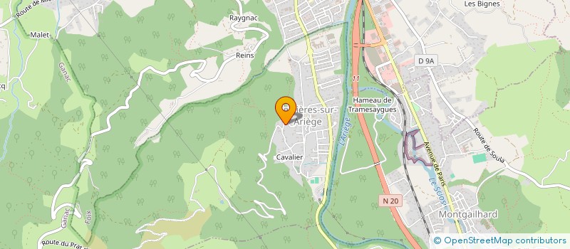 localisation de l'entreprise SCI DU ROCHER à FERRIERES-SUR-ARIEGE