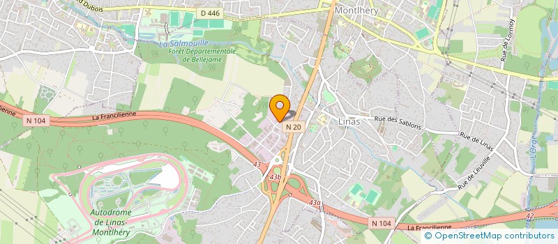 localisation de l'entreprise SCI DU ROCHER à LINAS