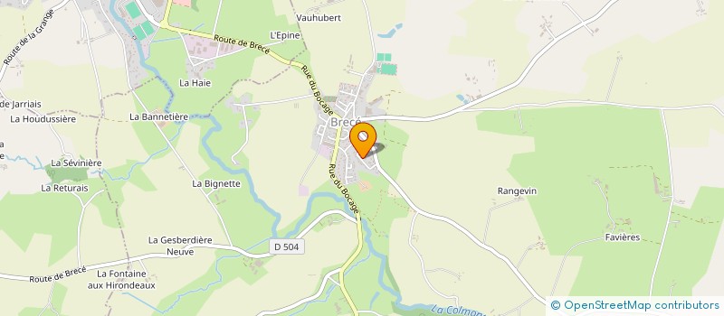 localisation de l'entreprise SCI DU ROCHER  GORRON