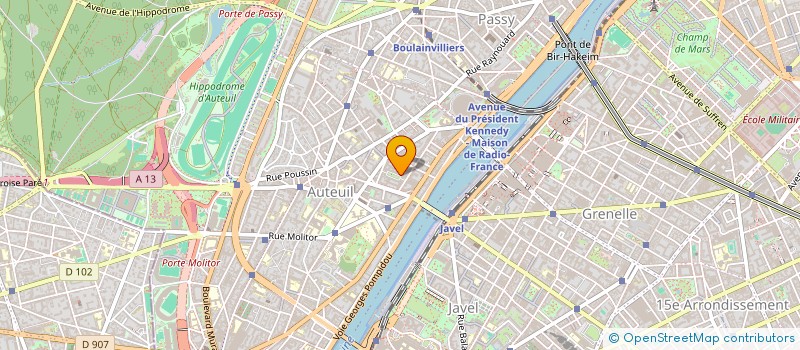 localisation de l'entreprise SCI DU ROCHER  PARIS