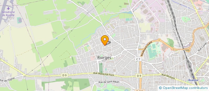localisation de l'entreprise SCI DU ROCHER à RIORGES