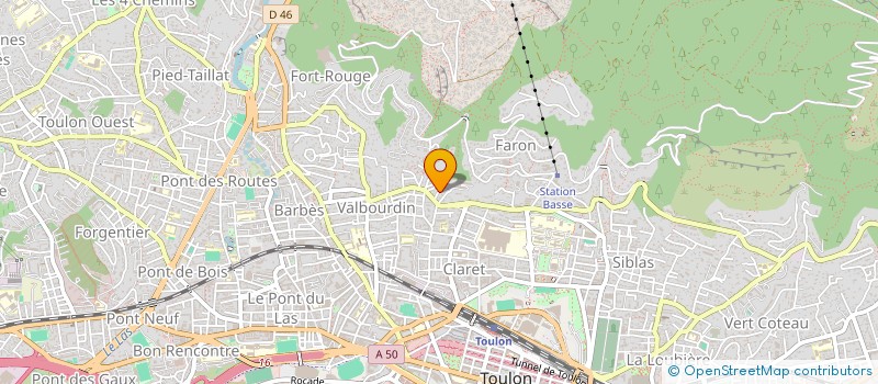 localisation de l'entreprise SCI DU ROCHER  TOULON