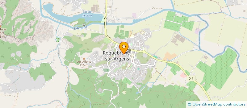 localisation de l'entreprise SCI DU ROCHER  ROQUEBRUNE-SUR-ARGENS