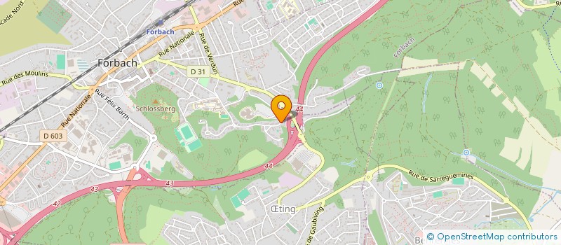 localisation de l'entreprise SCI DU ROCHER  FORBACH