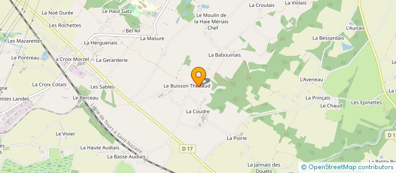 localisation de l'entreprise SCI DU ROCHER  CORDEMAIS