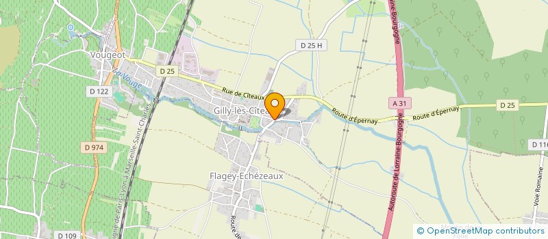 localisation de l'entreprise SCI DU ROCHER  GILLY-LES-CITEAUX